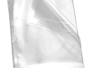 envelope plástico transparente